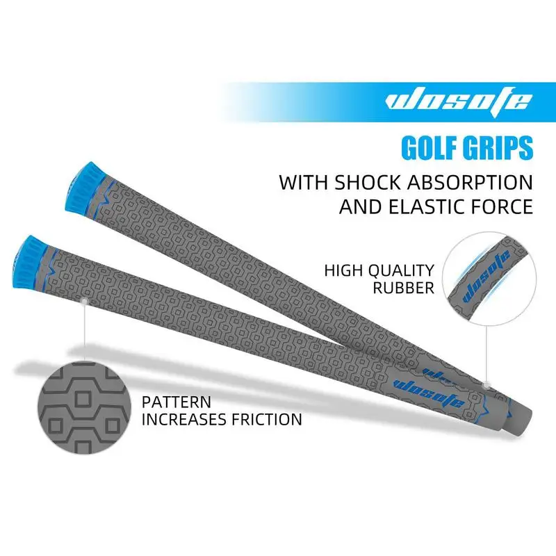 Golf Grips For Men Anti Slip Rubber Golf Driver Grips Wear Resistant Golf Club Wrap For Beginners Advancers Multifunctional Golf 3