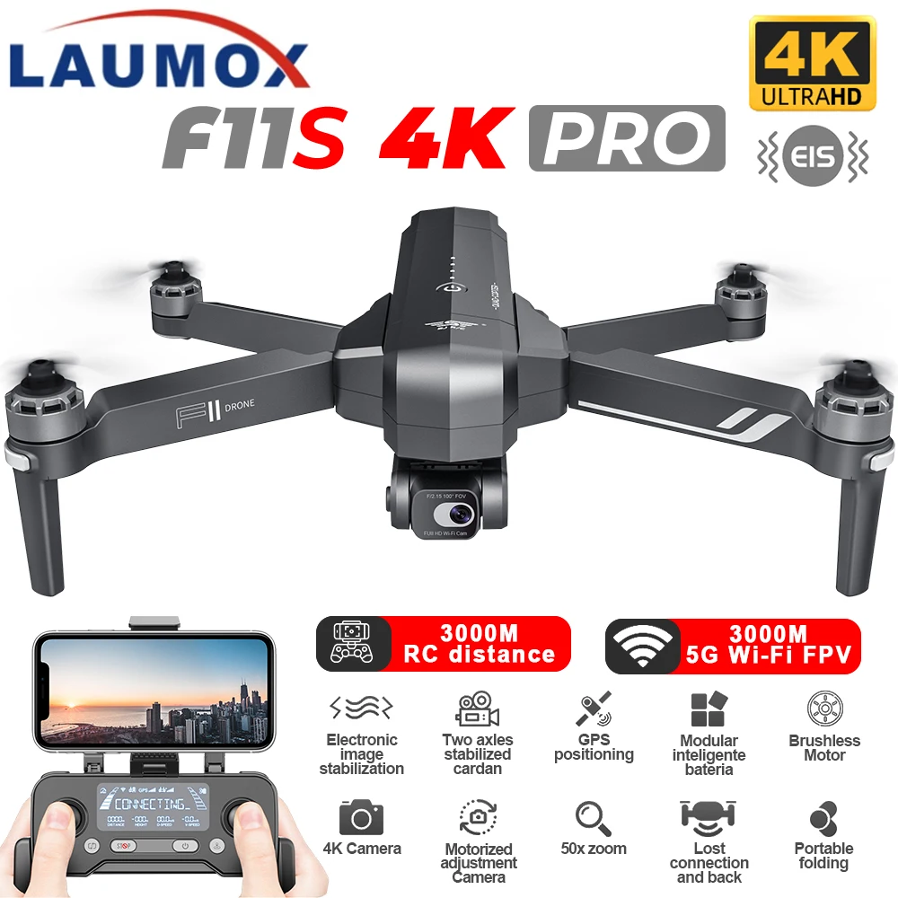 

Складной Квадрокоптер SJRC F11 / F11S 4K Pro с GPS, Wi-Fi