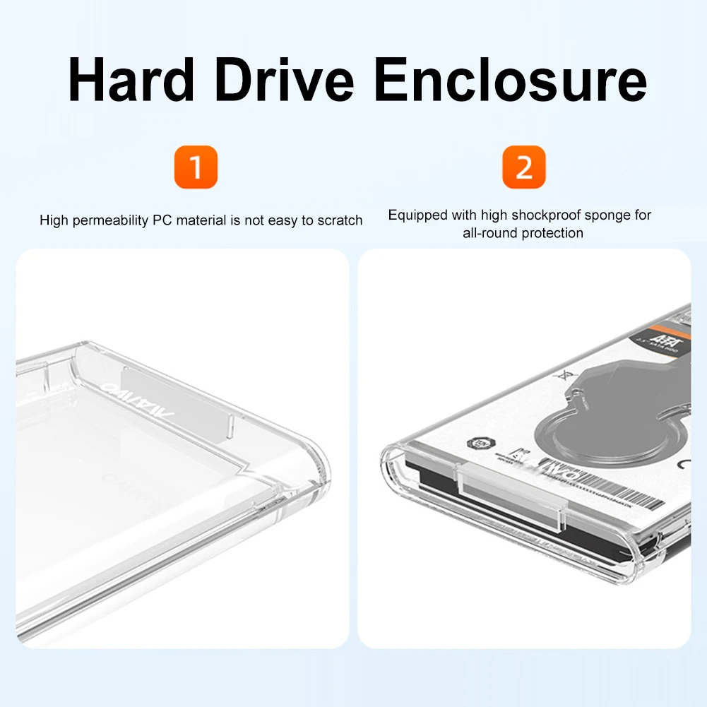  ϵ ̺ ̽  ϵ ũ ̺ ڽ, 2.5 ġ SATA HDD SSD Ŭ, CŸԿ USB3.0, ƺ PC