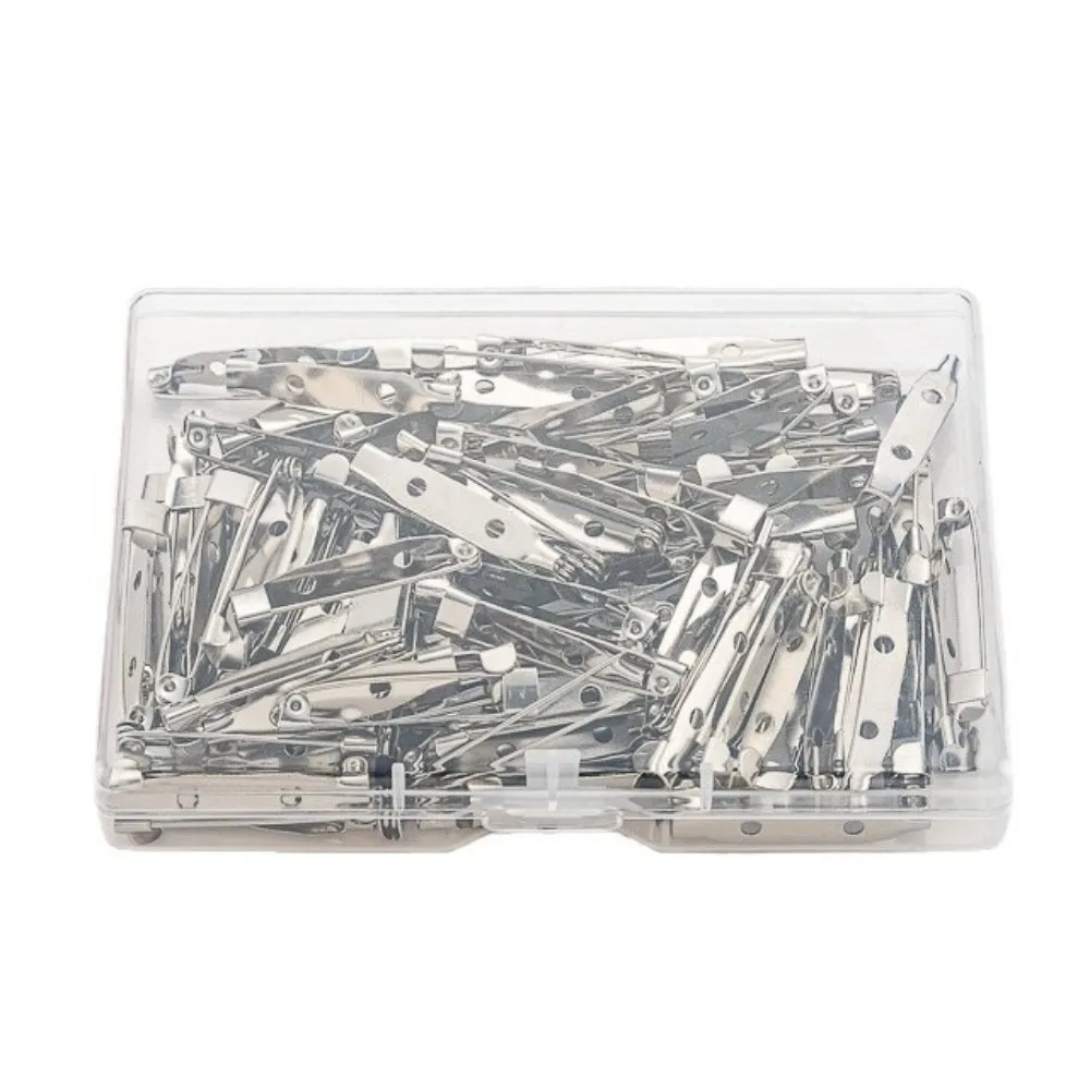 60/80/100pcs 새로운 금속 바 핀 15/20/25/32/38/45mm DIY 공예 배지..