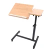 Portable Adjustable Laptop Desk – Rolling Overbed Table with Tray, Ideal for Home Office & Comfortable Use