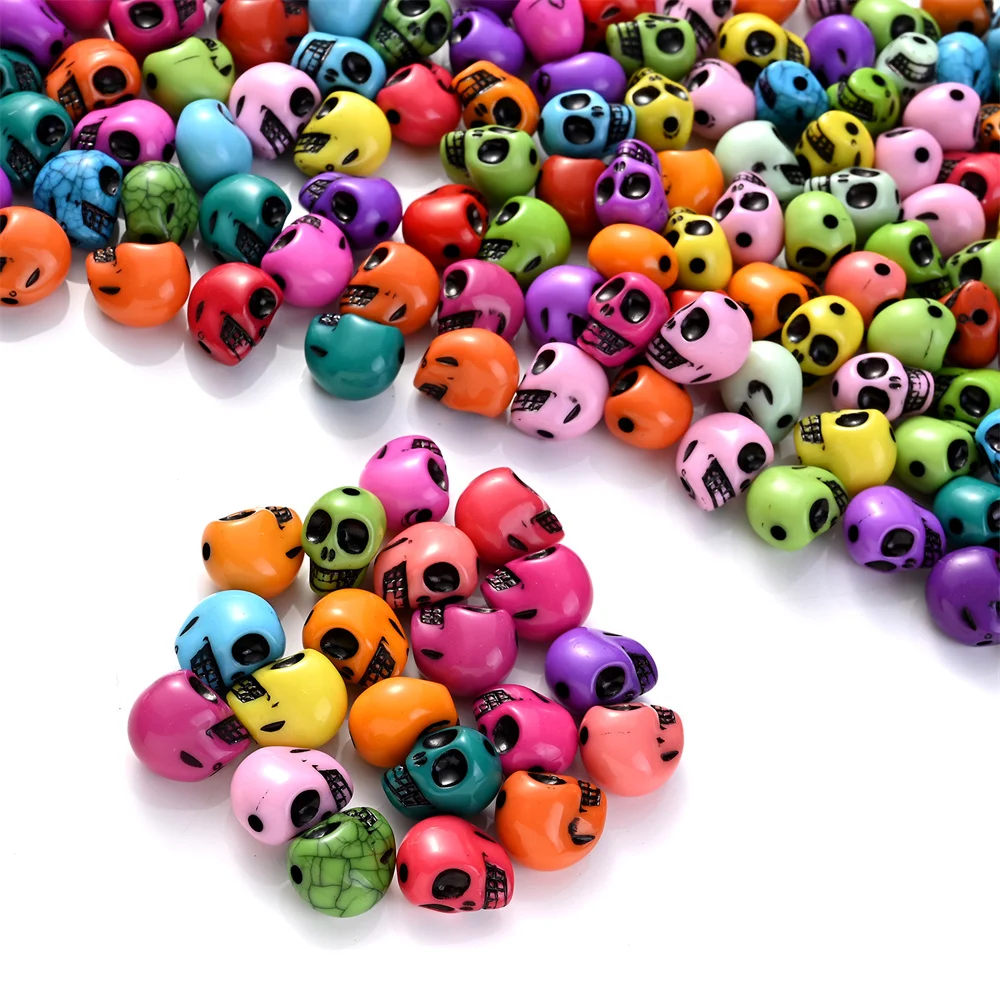 16 Pcs Plastic Skull Beads Realistic Skeleton for DIY Crafts Bracelets  Jewelry