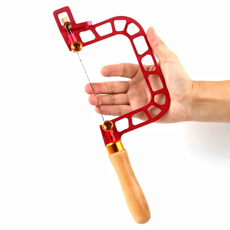 대처 톱 알루미늄 합금 프레임 옥석 세라믹 유리 목재 금속 정확한 절단을 위한 다이아몬드 와이어 퍼즐이 있는 프렛 톱