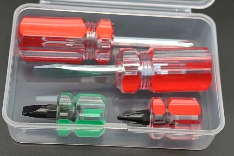 Schraubendreher Kit Set Mini Kleine Tragbare Rettich Kopf Schraubendreher Präzision Auto Reparatur Werkzeuge Transparent Griff Reparatur Hand Werkzeuge – Detail 5