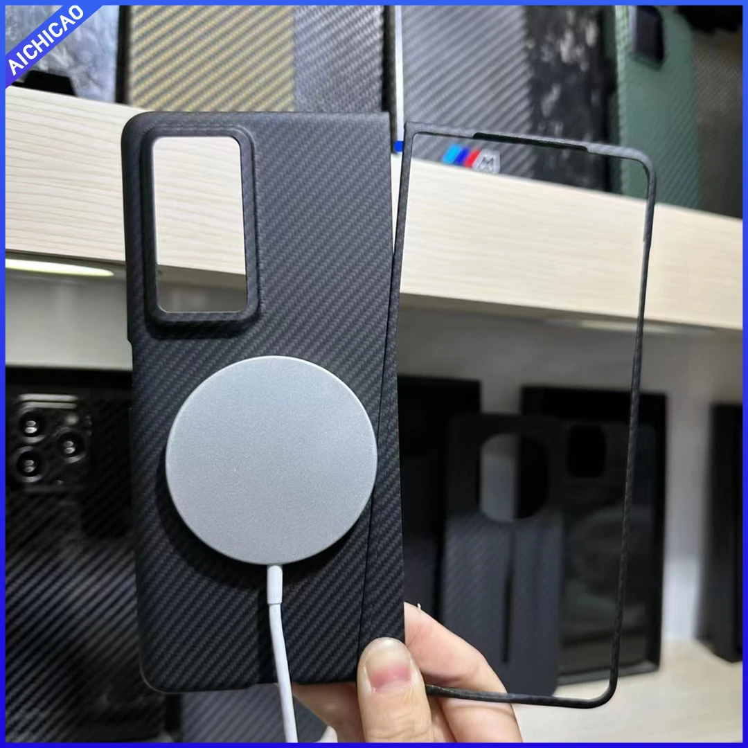 

ACC- Carbon Carbon Fiber Phone Case For Magic V2 Aramid Fiber Phone Cover Ultra-thin Anti-fall Business Magic V2 5G shell