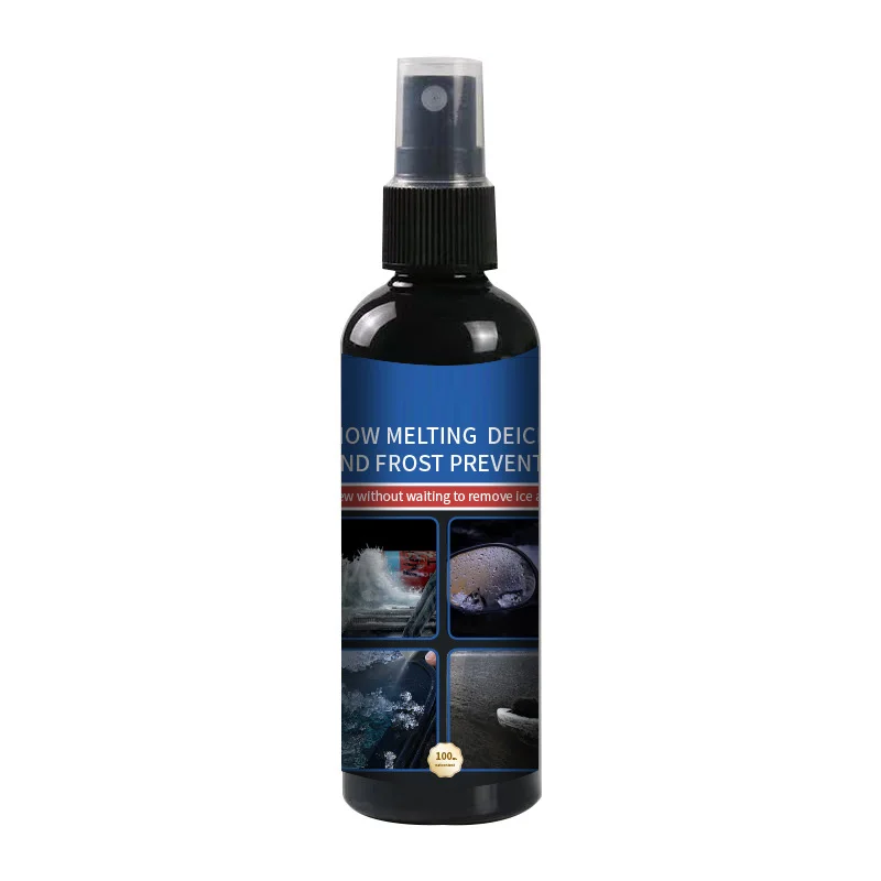 Car Windshield Deicing Spray 100ml Snow Melting Spray Anti Frost Auto Window Ice Melting Agent Car Glass Defrosting Liquid