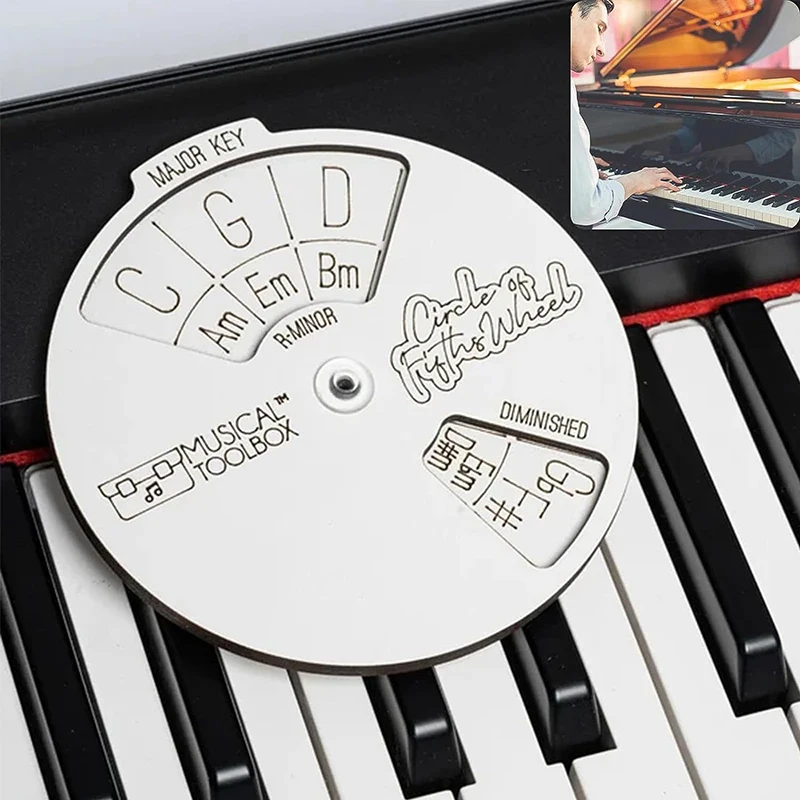 Music Chord Tool Circle Of Fifths Wheel Wood Chord Tools Circle Wheel Expand Your Playing Ability Song Writing And Music Exploration Must Have