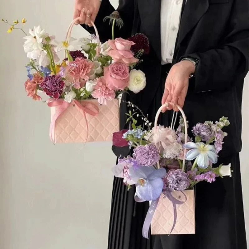 2025, neue wiederverwendbare, wasserdichte Blumen-Einkaufstasche, umweltfreundlich, für Hochzeit, Party, Gastgeschenke, Geschenkbox, tragbarer Blumenstrauß, Verpackung, Dekorationen – Detail 15