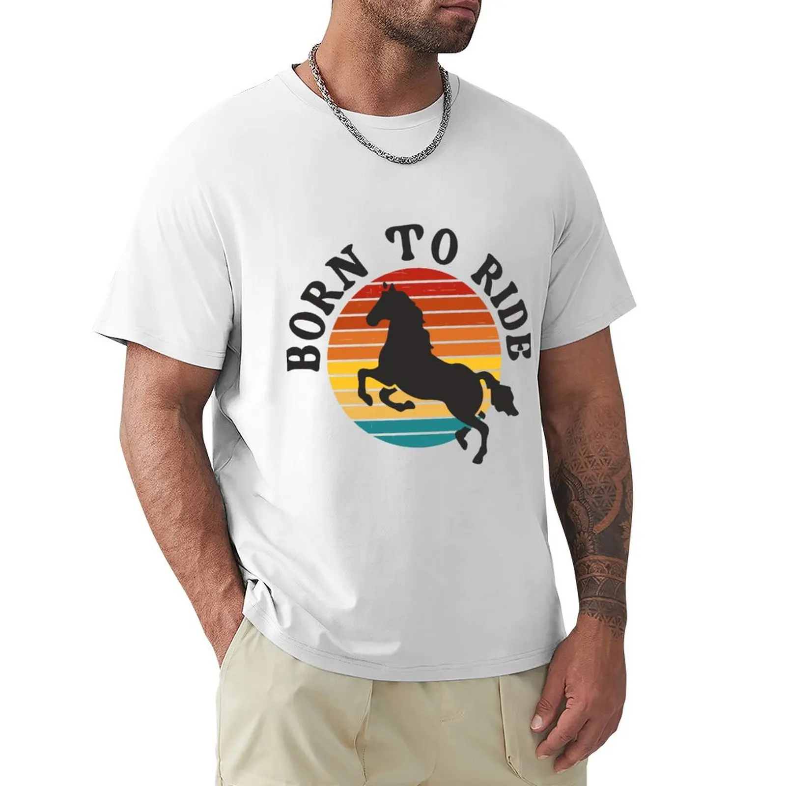 

Born to ride T-shirt cute tops sweat t shirt for men