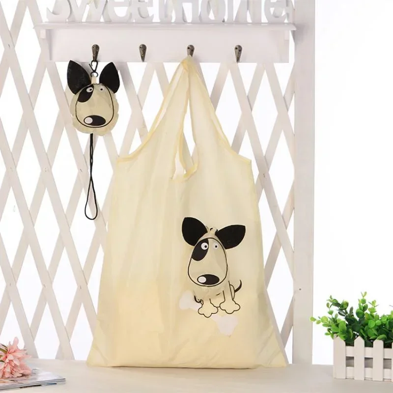 Household Reusable Eco-Friendly Grocery Foldable Shopping Bag Small Cute Lightweight Folding Tote Bag with Handle New Arrival
