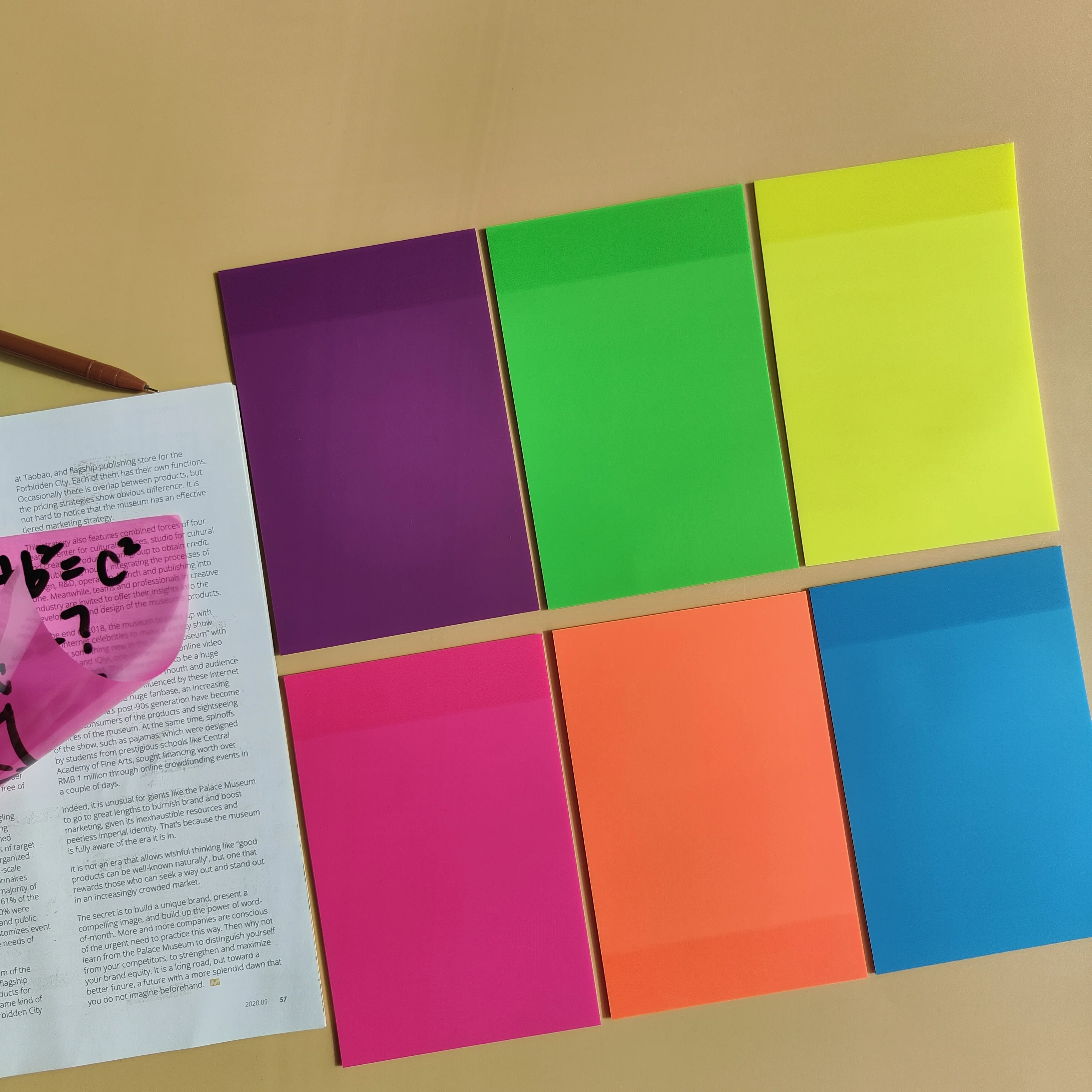30 Sheets15*10CM Transparent Sticky Notes Tab Self-Adhesive Kawaii Clear Bookmarkers Annotation Books Page Marker Stationery 2
