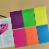 30 Sheets15*10CM Transparent Sticky Notes Tab Self-Adhesive Kawaii Clear Bookmarkers Annotation Books Page Marker Stationery 2