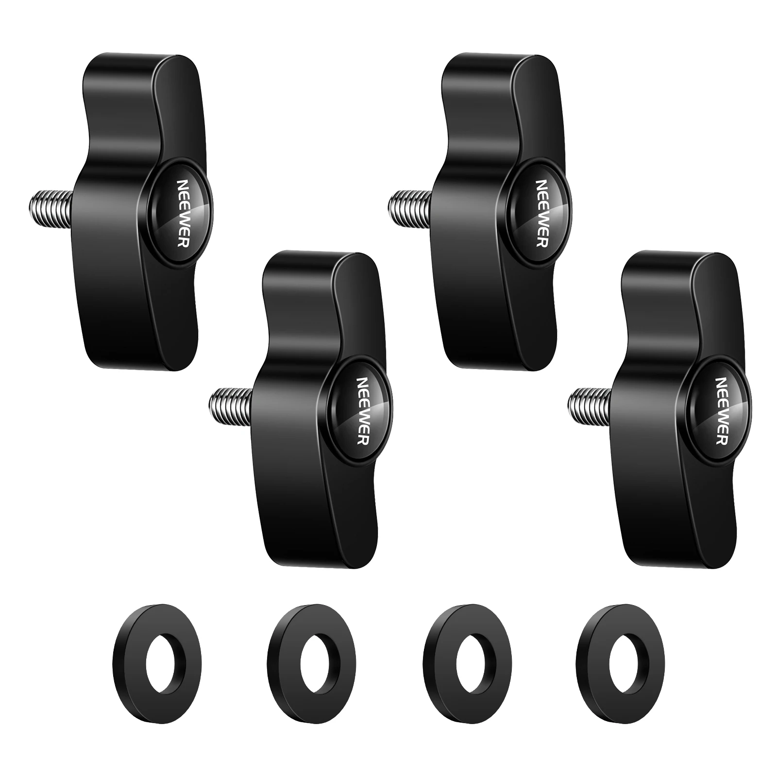 Neewer 4 Confezioni Manopole A Vite Adattatore Fotografia Video Accessori Per L'Illuminazione Sostituzione Per Neewer 480 530 660 P200 Led Bicolore