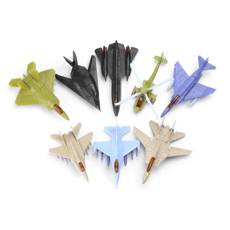 Assemble Fighter Model Toys Building Tool 4D Fighter Blocks Building Airplane Military Model Arms Fighter 8 Piece Set A15 model building tool set 42 in 1 combo accessories kit cut tweezers pliers for gundam military hobby diy grinding polishing drill