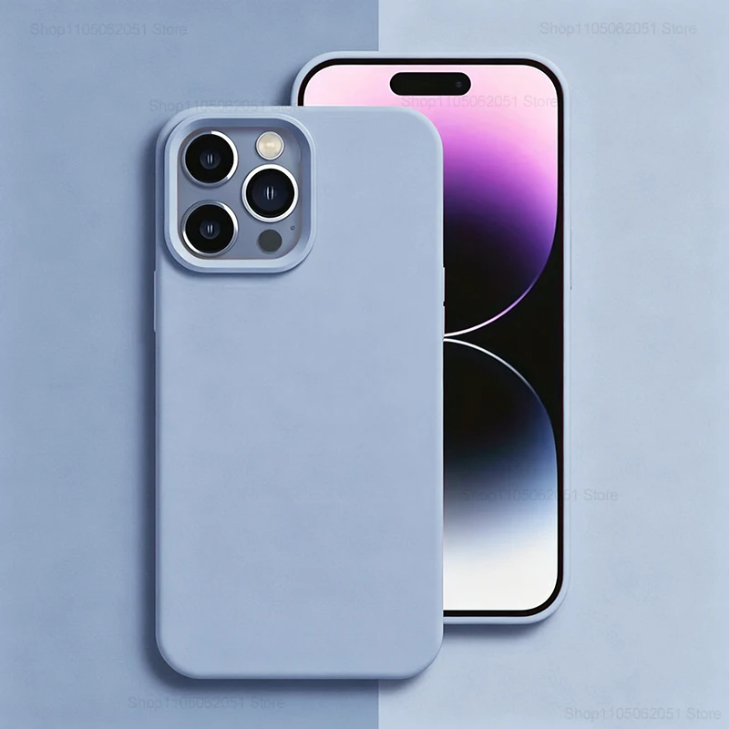 Premium Silicone Protective Case - Durable Solid Color Cover with Fall & Collision Protection