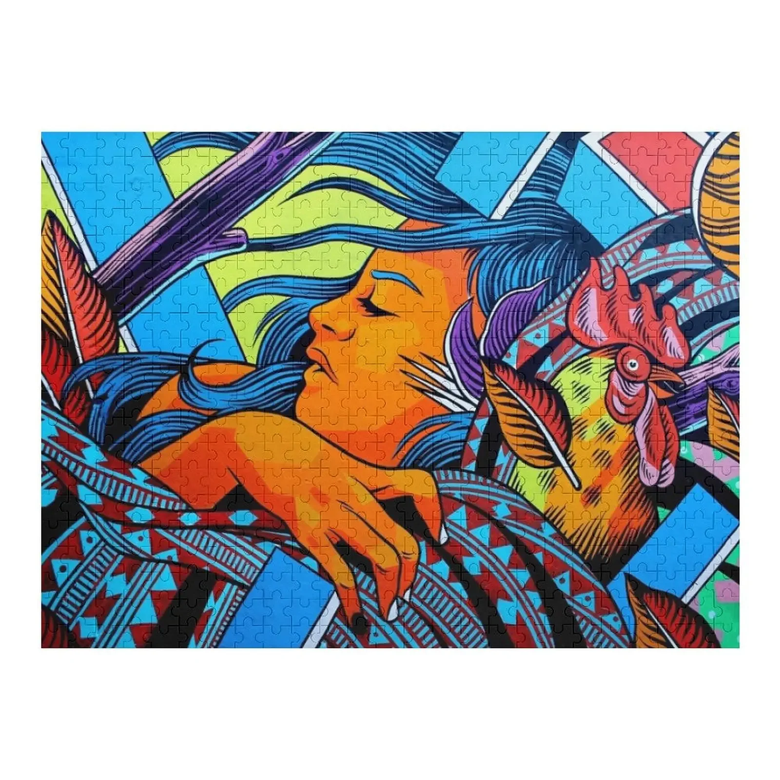 

Colorful Street Art Mural Jigsaw Puzzle Personalized Photo Gift Animal Personalized For Kids Custom Jigsaw Photo Puzzle