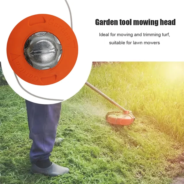 M10 Aluminum Head Nylon Grass Trimmer Head 2 Lijnen Brush Cutter Grass Universele Bump Feed Line Strimme Garden Tools 2