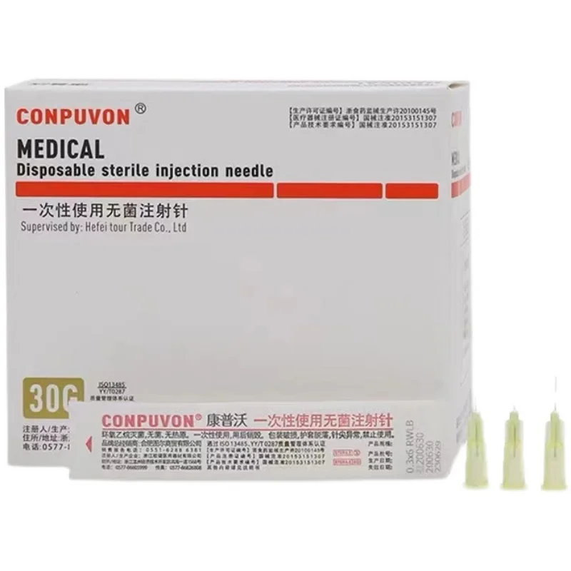 Medical Painless Small Needle 30G Ultra-fine Disposable Syringe Needle 30g * 4mm 30g * 25mm Beauty Sterile Needle Surgical Tool medical battery for ampall e 1419 sp 8800 syringe pump ni mh 9 60v 2000mah 19 20wh gren cameronsino