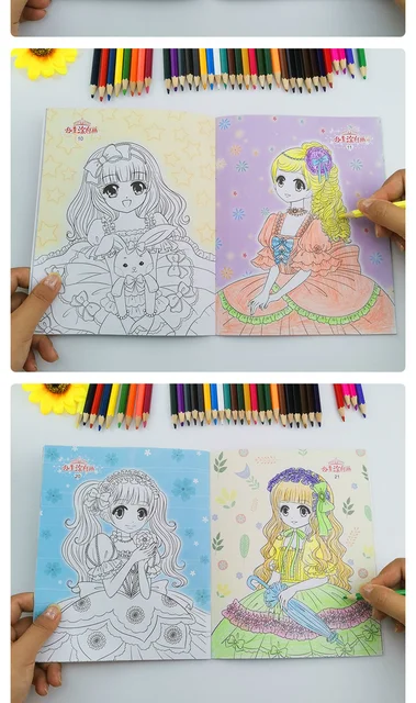 Princesa Livro de coloração para crianças, jogo de colorir para meninas,  jardim de infância e de criança meninas pré-escolar, as crianças todas as  idades. Imagens bonitas de princesas, cavaleiros, castelos, unicórnio,  cavalo