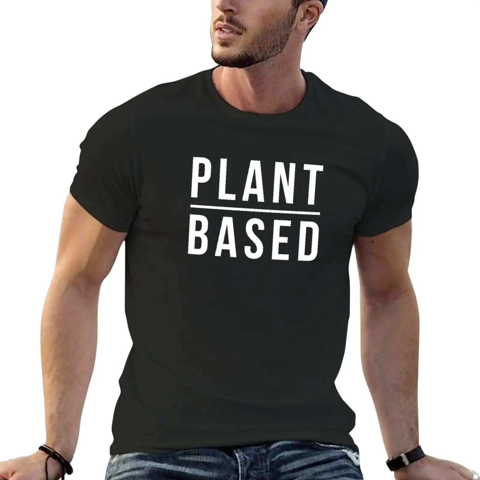 

Plant Based' Vegan T-Shirt tops new edition mens big and tall t shirts