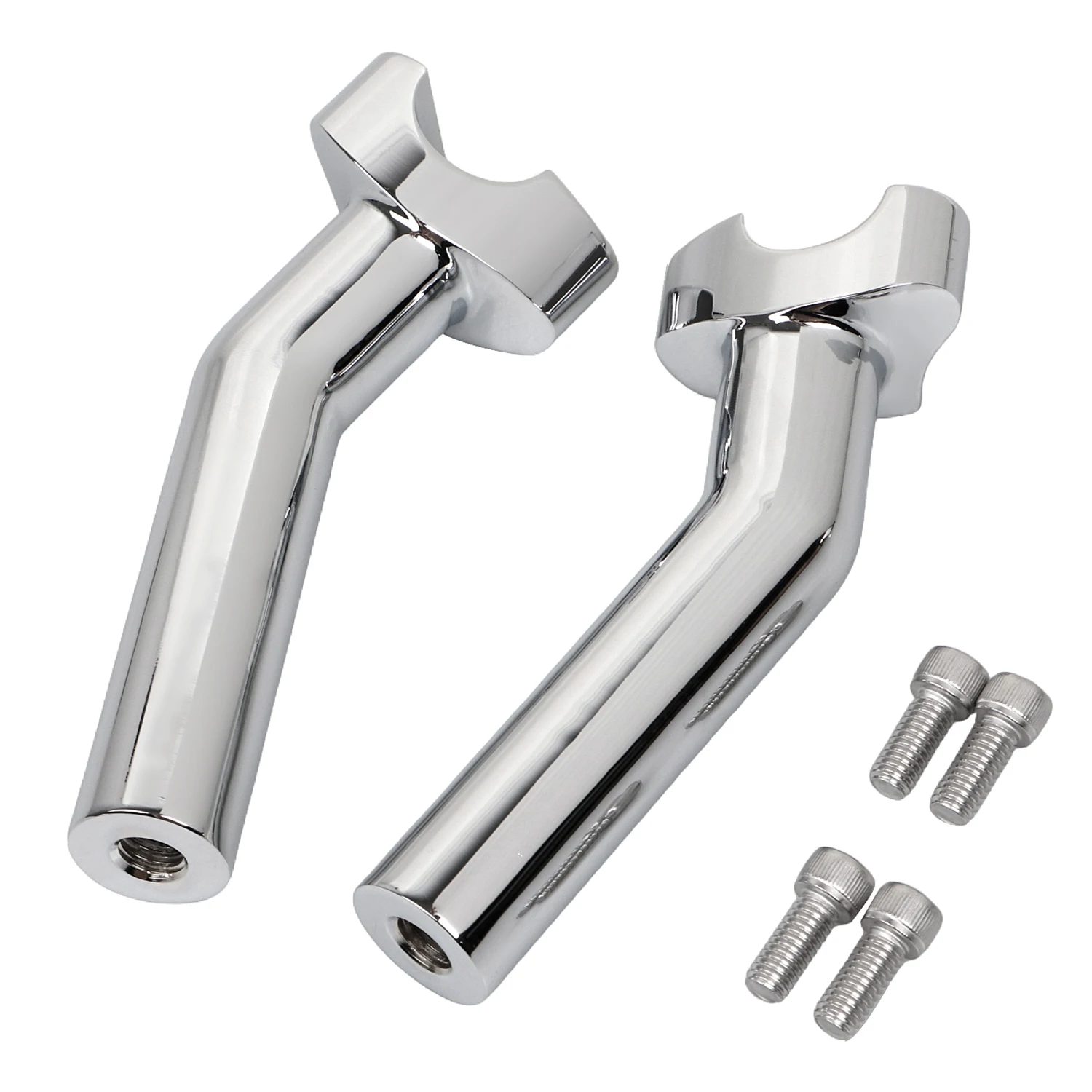 Fxdf Pullback Risers Chrome Motorcycle 5.5