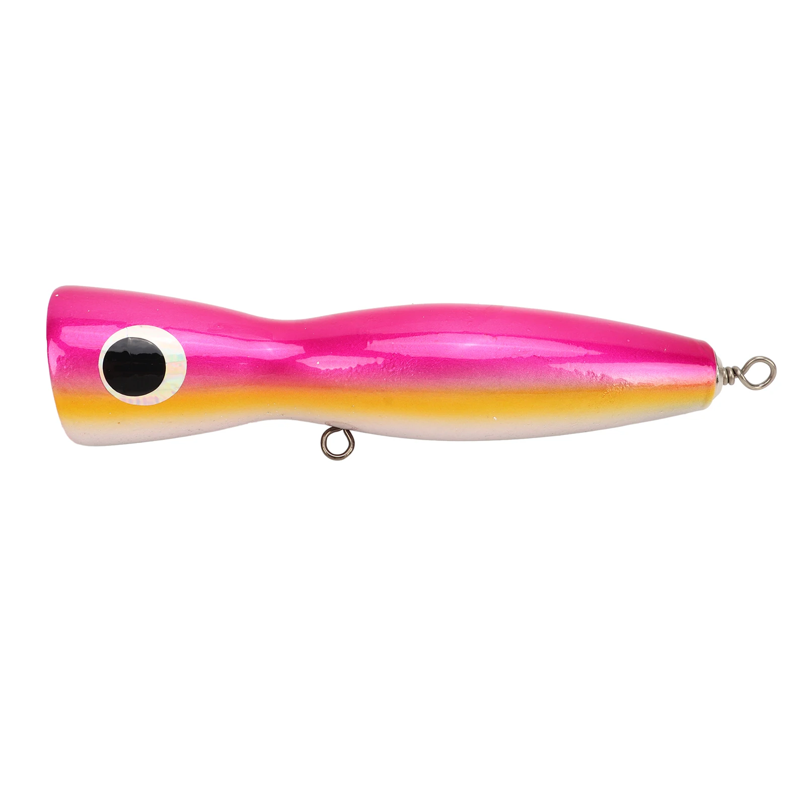 Popper Fishing Lure, Attractive Colors Reflective Basswood 7.1in