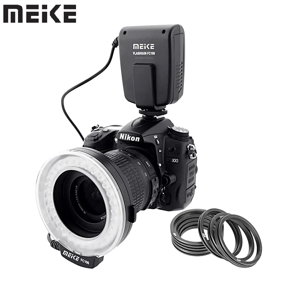 Meike FC-100 FC100 Macro Ring Flash/Light MK FC 100 for Canon EOS 650D 600D 60D 7D 550D 1100D T5i T4i T3i T3