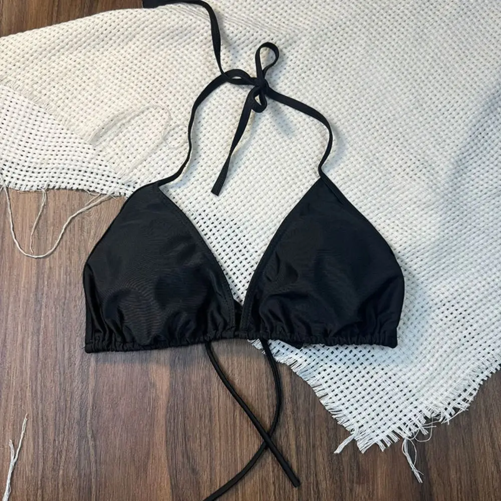 Lockerer, langärmliger Badeanzug, Pullover, Strandmode, Häkelstrick-Badeanzug, ausgehöhlter Sonnenschutz, dreiteiliges Set, Badebekleidung – Detail 2