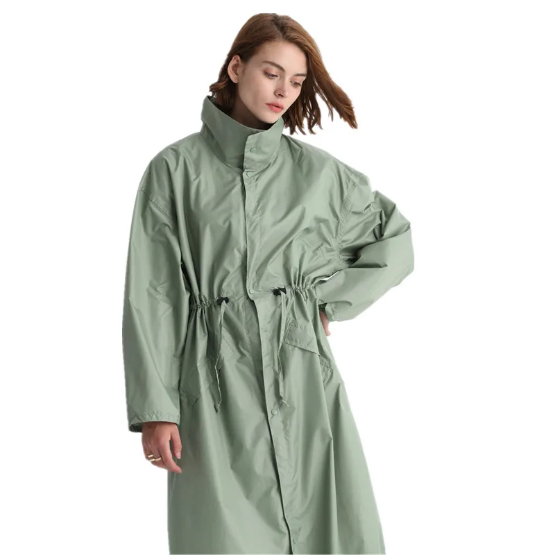 Long Raincoat Women Man Waterproof Zipper Outdoor Rain Coat Jacket Full Body Capa De Chuva Chubasqueros Big Size