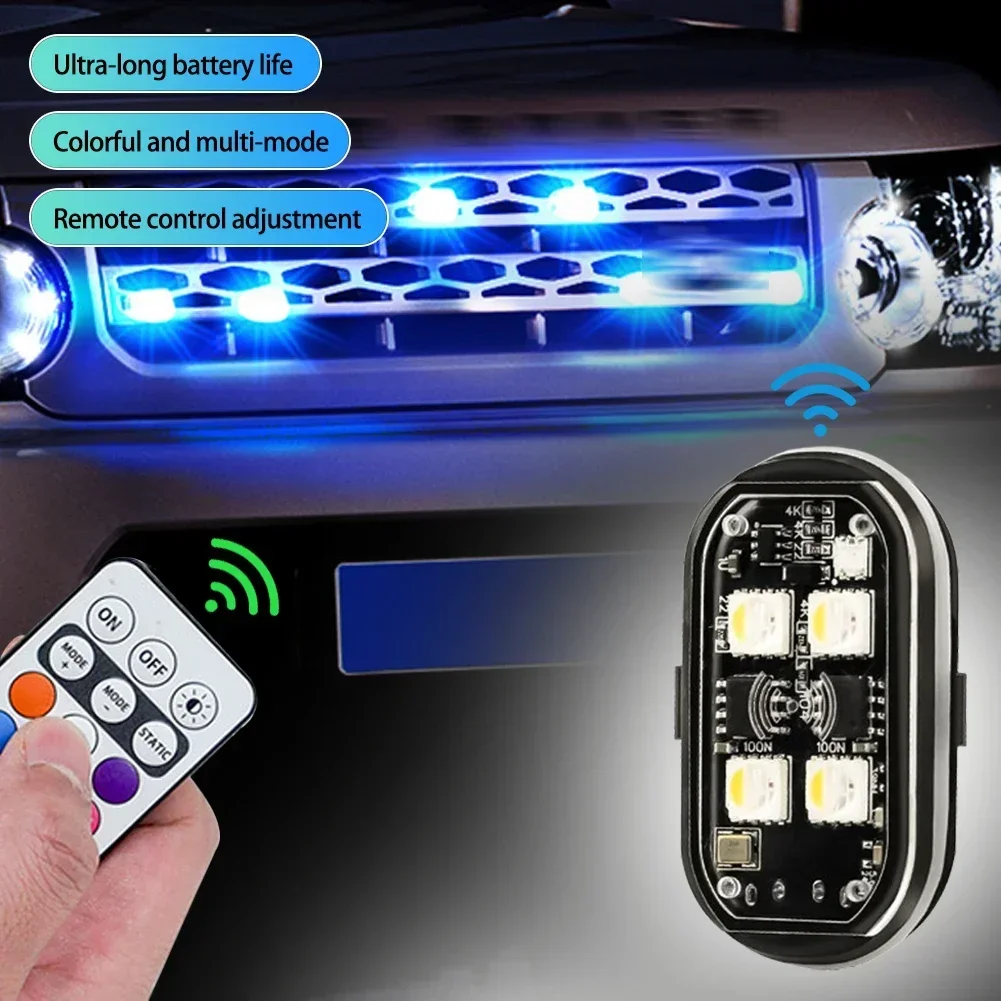 Lampe de Sécurité LED Bleue avec Télécommande - Lot de 1 à 8