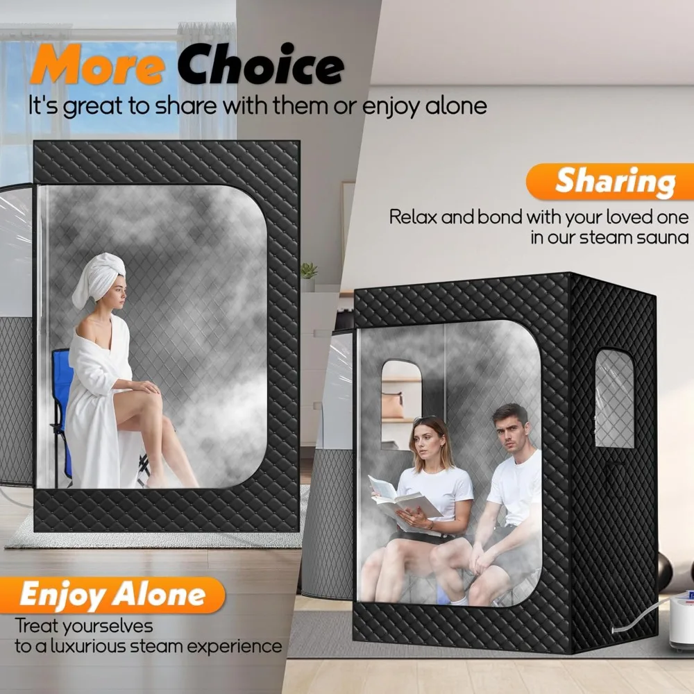2-Person Portable Home Steam Sauna & Wellness Spa 5
