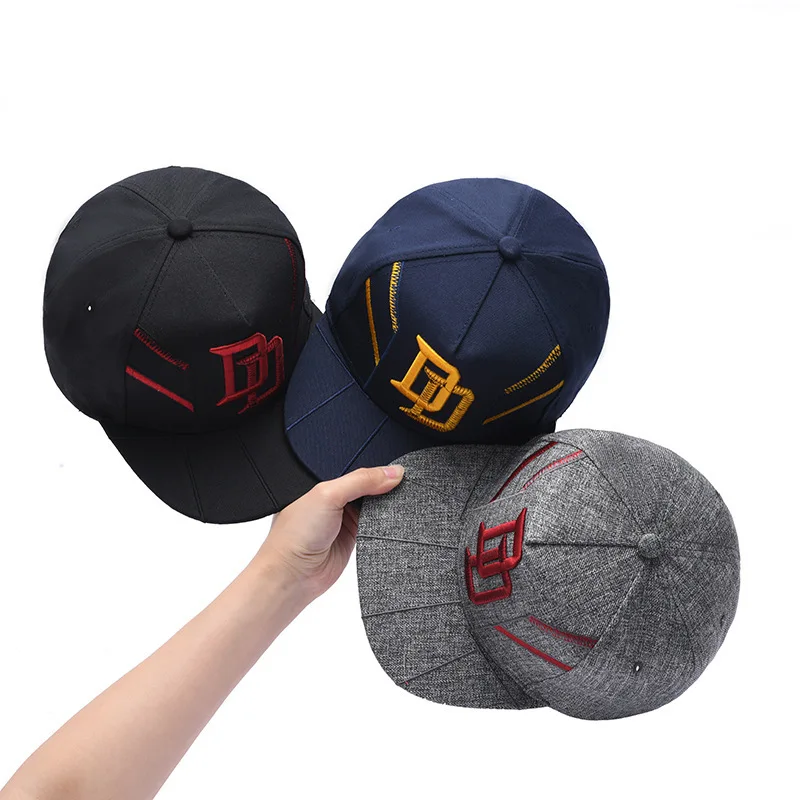 

European and American Style Trendy Flat Brim Hat Lovers Wild Letter Baseball Cap Outdoor Sunshade Street Fashion Hip-hop Hats