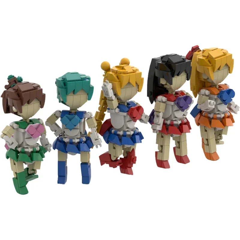 168pcs MOC 세일러 비너스 모델 빌딩 블록 건축 크리스마스 선물 조립 DIY 아이디어 교육 벽돌 어린이 장난감 크리 에이 티브