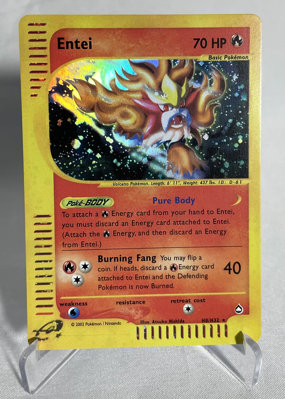 Ptcg F Pokemon Single Cards 1st Edition E-card Aquapolis (aq) Skyridge (sk)  Foil Cards Ninetales Classic Game Collection Proxy - Game Collection Cards  - AliExpress