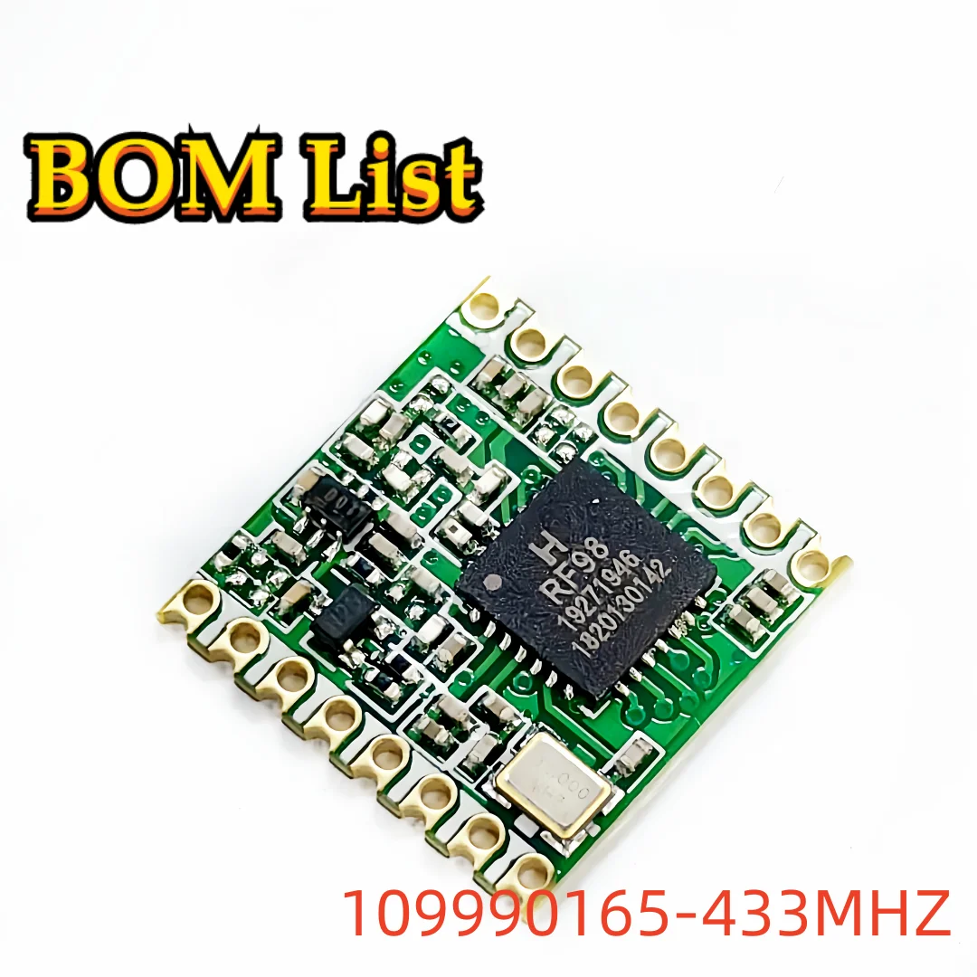 

10 шт./лот новый оригинальный 109990165 109990165-433 МГц 109990165-433S2 Высокочувствительный радиочастотный беспроводной модуль приемопередатчика с большим радиусом действия