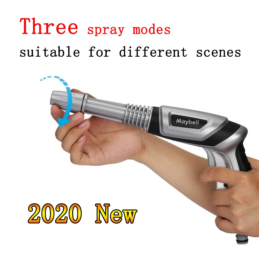 New Upgraded Expandable Garden Hose High Pressure Car Wash Metal Water Gun  Adjustable Spray Nozzles Watering Irrigation Tools