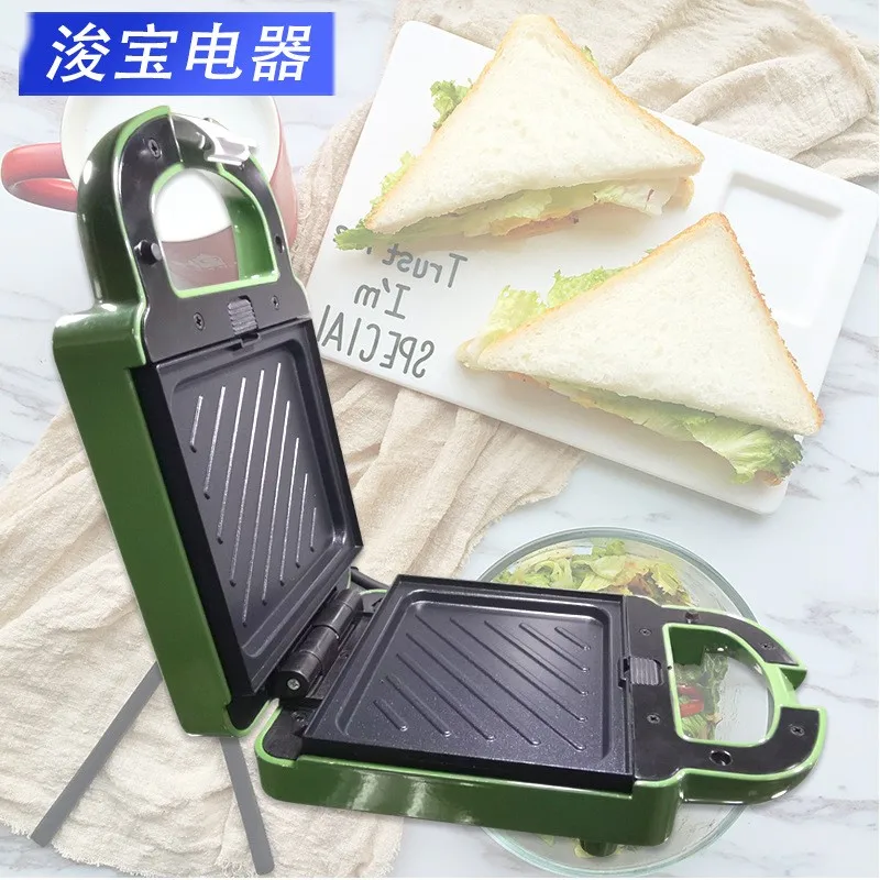 Panini Press Grill Household Multi-functional Double-sided Heating Sandwich Maker Light Breakfast Waffles Pressed Toaster 2