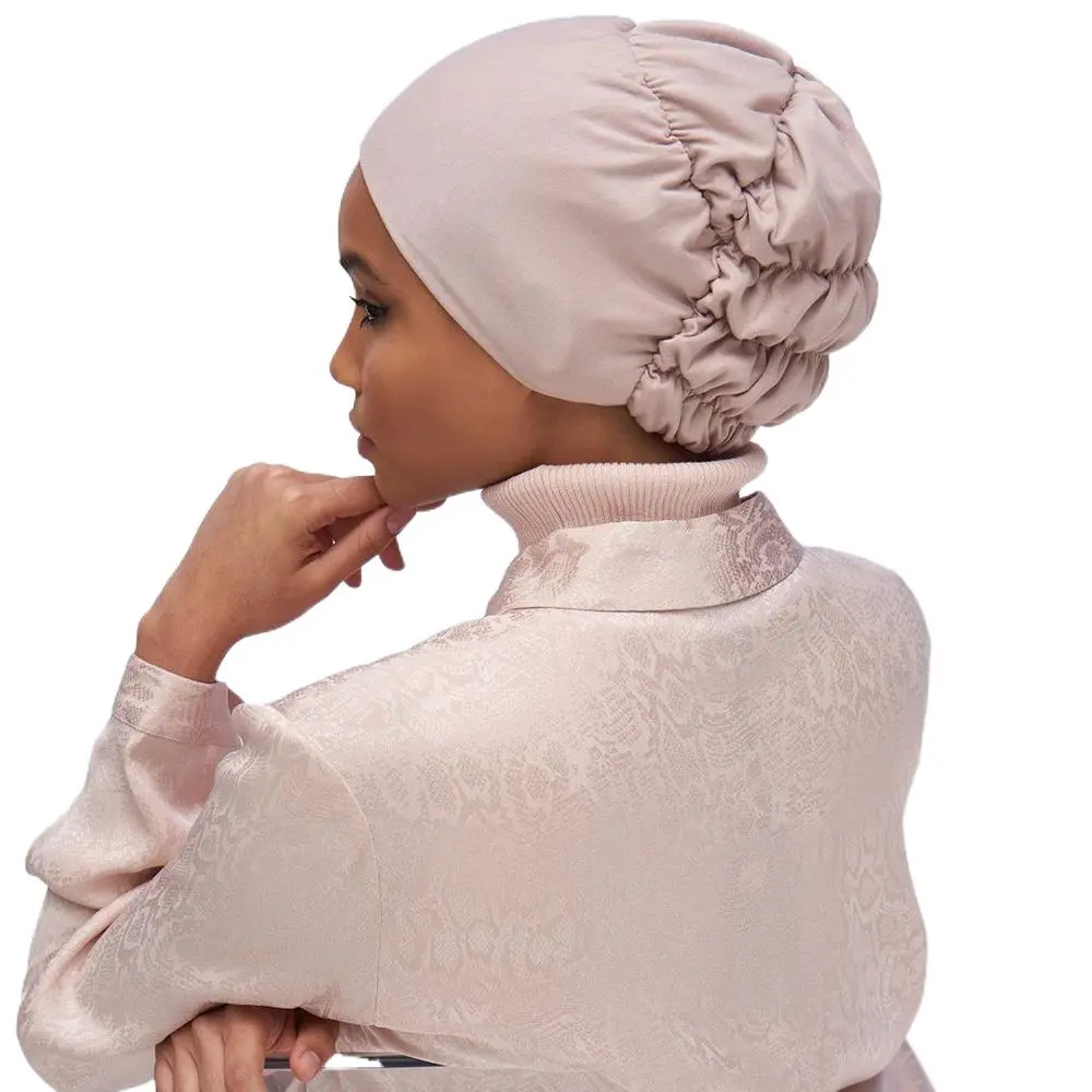 

Unique Windproof Islamic Headscarf Bonnet Turban Women Hat Muslim Cap Head Wrap