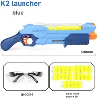 50 cm long K2 soft projectile launcher Hand pull large magazine Soft projectile gun toy model boy toy 2