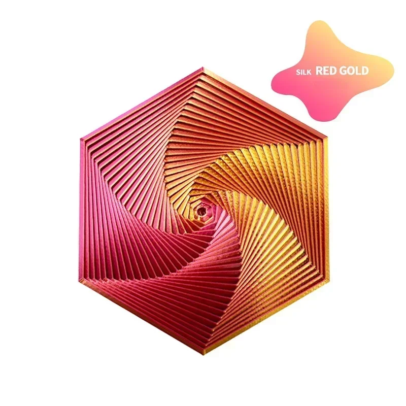 3D Printed Fractal Fidget Hexagon 7cm Portable Playing Sensory Anti-stress Toy Desktop Ornament Kid Toy Visual Gifts Mystery Box