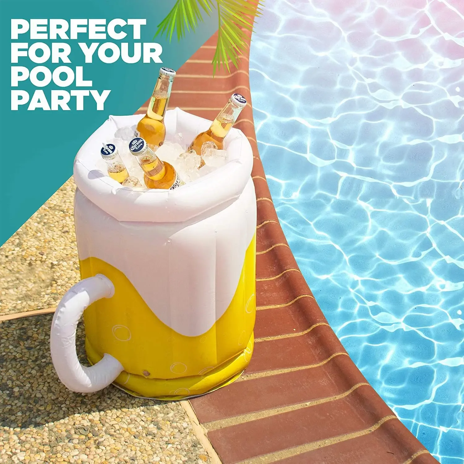 PVC Inflatable Ice Bucket Summer Cool Drinks Ice Tray Pool Water Sports Hydration Storage Bucket Beer Mug Model Air Mattresses