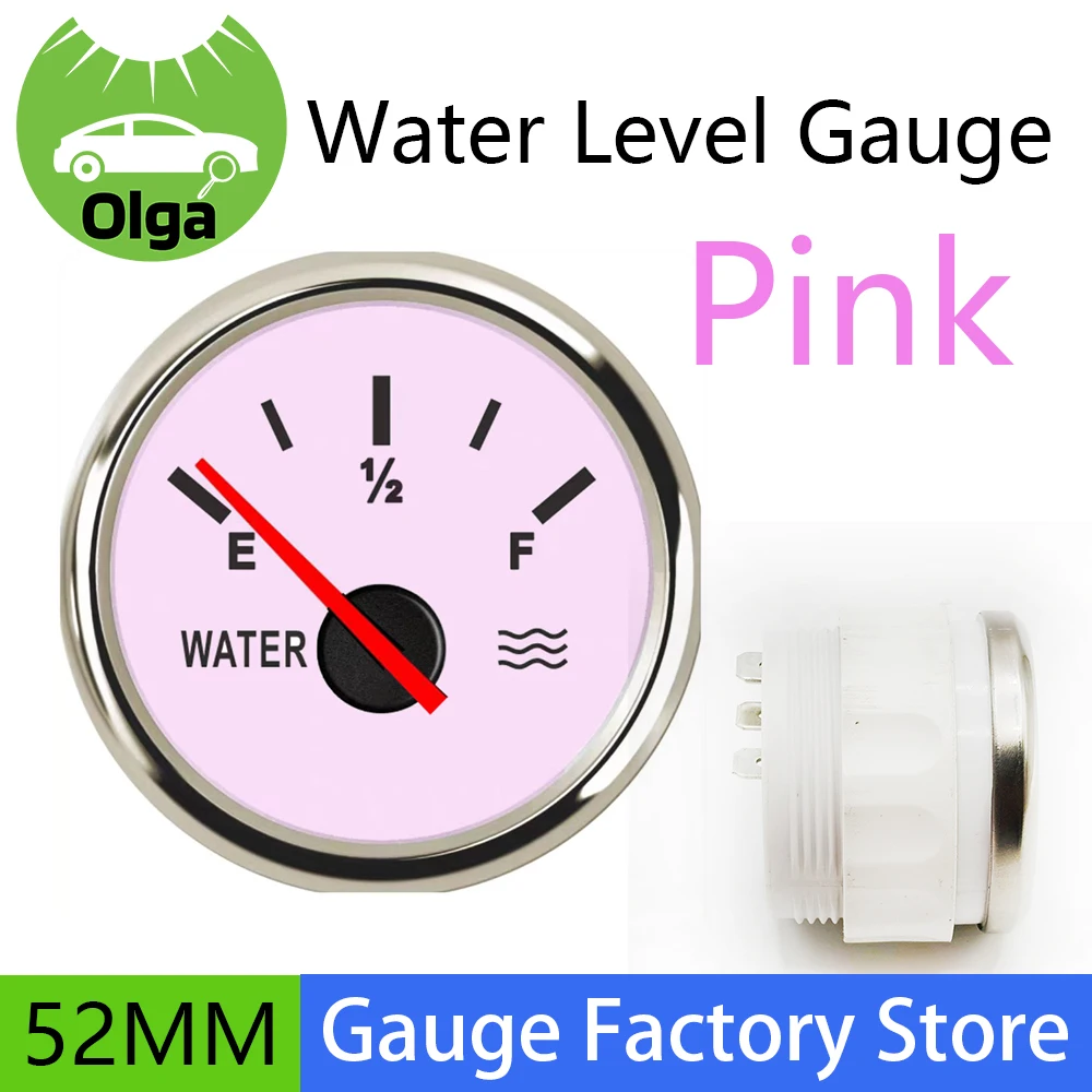 Water Level Gauge 52mm water Tank Level Indicator Modification New Pink House Car Ships yachts Exclusive sale High quality
