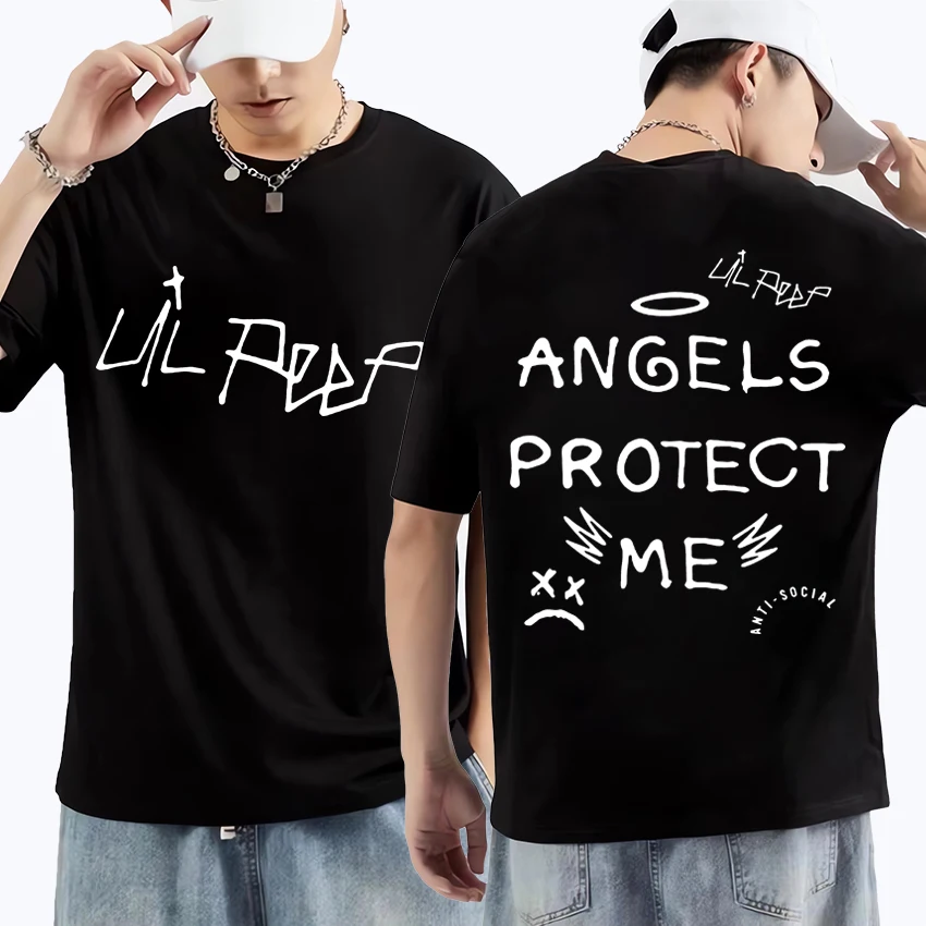 

Rapper Lil Peep print T Shirt Men Women classic Hip Hop streetwear Oversized t-shirt short sleeve Pure Cotton Unisex T-shirts