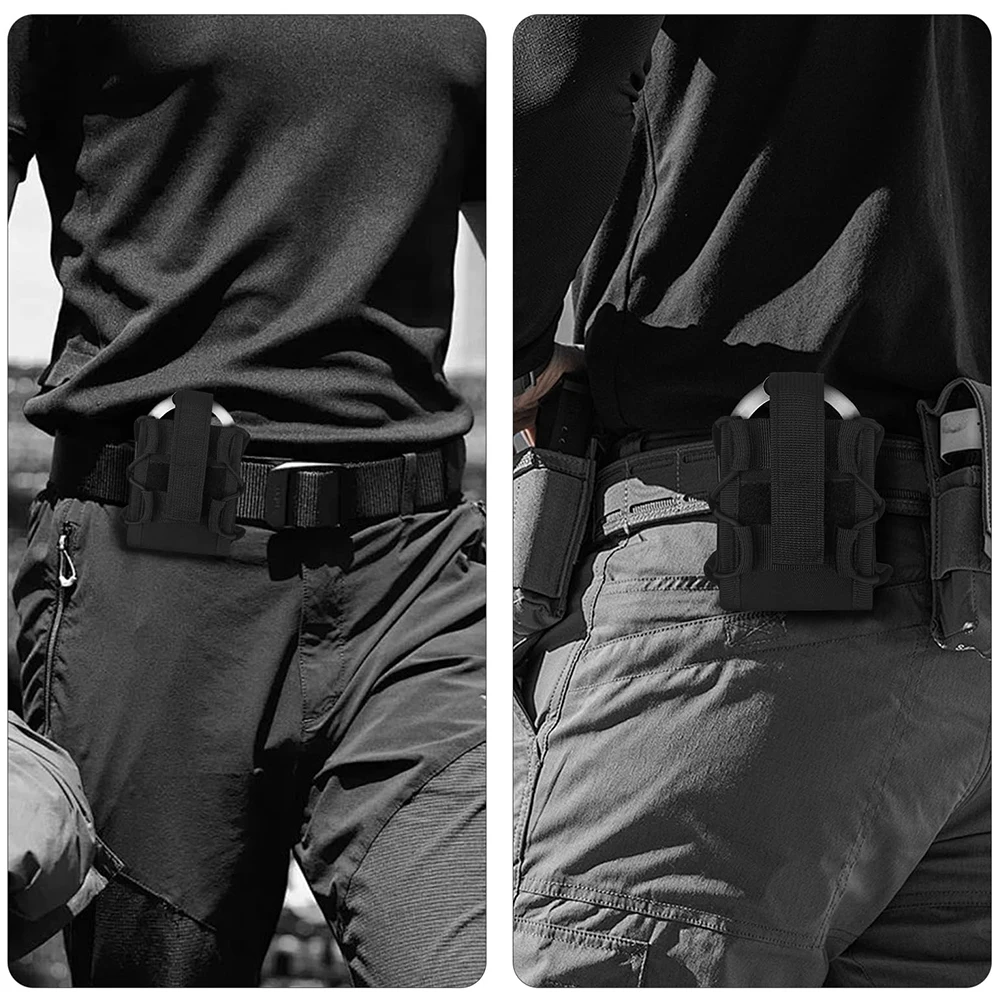 Taktische Handschellen Halter Molle Tasche Open Top Universal Handschellen Fall Fesseln Holster Taille Tasche Gürtel Jagd Zubehör – Detail 10
