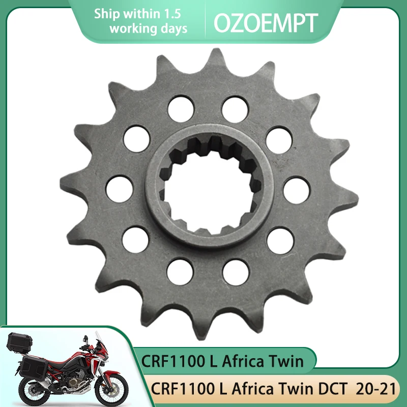 

OZOEMPT 525-16T Motorcycle Front Sprocket Apply to CMX1100 Rebel D-M,N (DCT) CRF1100 L Africa Twin L Africa Twin DCT