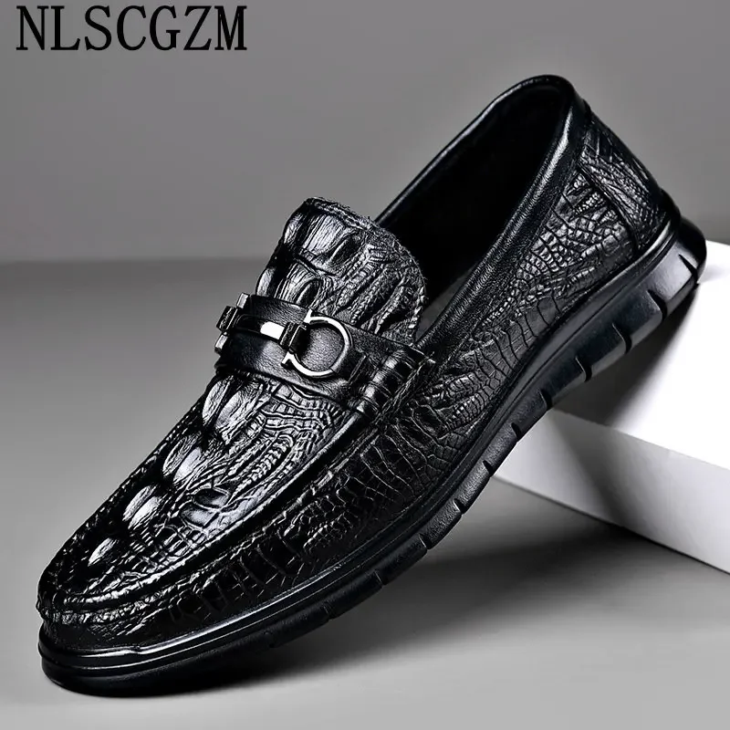 

Casual Shoes Leather Shoes for Men Loafers Men Casuales Office 2024 Designer Sneakers Italiano Slip on Shoes Men Chaussure Homme