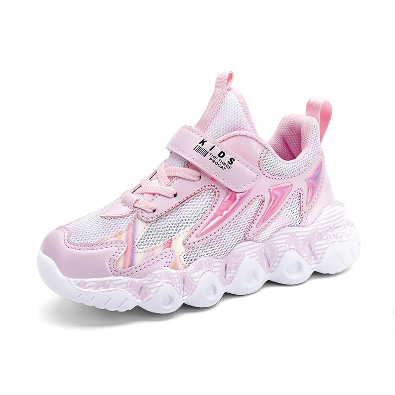 

Kids Sneaker for Girls Princess Shoes Teenager Casual Shoes Four Seasons Soft-soled Children Student Running Shoes Size 28-38