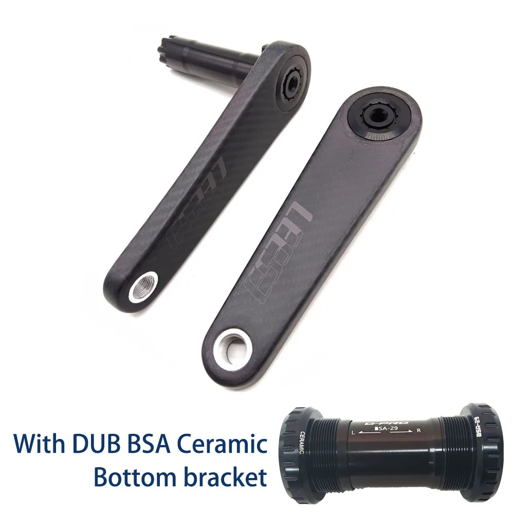 LEESE Road Full Carbon Crankset Superlight Bicycle Cranks DUB 29MM