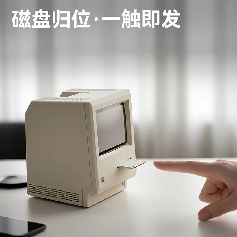 맥락 레트로 시계 창의적인 알람 시계 학생 전용 기상 도구 데스크탑 장식 컴퓨터 키보드 액세서리 선물