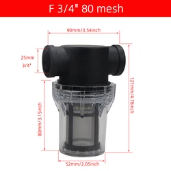 Enhanced Garden Watering and Household Irrigation Filter System (F 0.75 inch 80mesh)